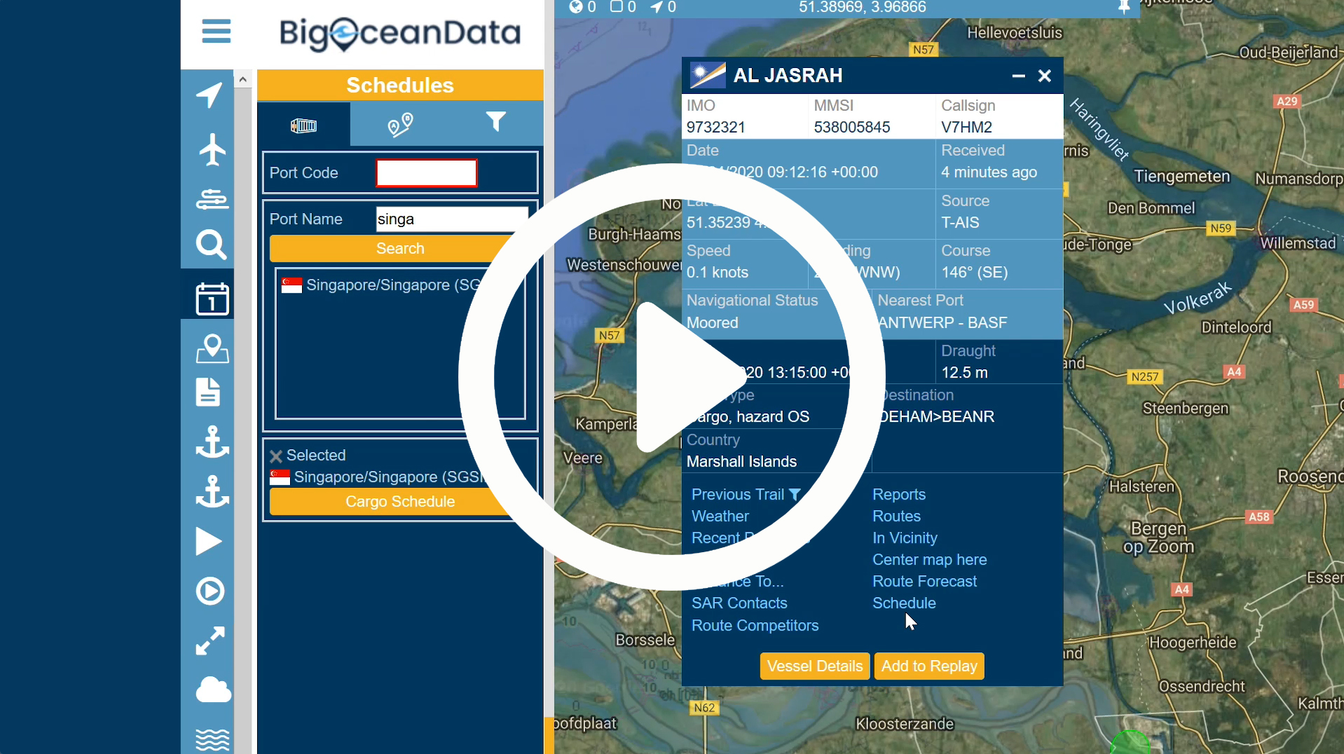 Cargo Schedules - Single Port Activity